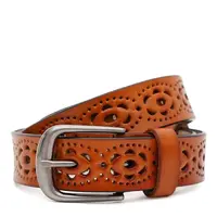 Женский кожаный ремень Borsa Leather CV1ZK-040g-ginger