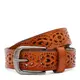 Женский кожаный ремень Borsa Leather CV1ZK-040g-ginger