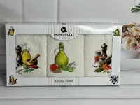 Мерзука Оливковые Терри Полотенца 30x50см., 3pcs.