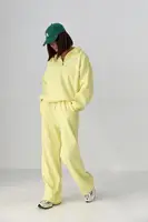 Жіночий спортивний костюм із плюшевим начосом - лимонний цвет, ONE SIZE