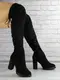 Женские зимние ботфорты Fashion Larti 1313 36 размер 23 см Черный