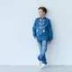 Вышиванка Moderika Назар синяя с белой вышивкой 122