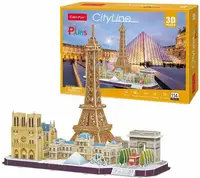 Конструктор игровой CubicFun City Line Paris MC254h 114 деталей