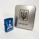 Дуговая электроимпульсная зажигалка USB Украина (металлическая коробка) HL-449. Цвет: синий