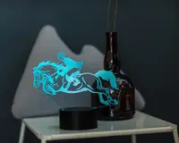 Сменная пластина для 3D светильников "Конный спорт" 3DTOYSLAMP