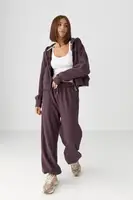 Спортивний костюм із капюшоном прямого крою - баклажан цвет, ONE SIZE