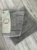 Kvadrat gri. Килимки в ванну кімнату 2в1. Pammuks Collection Туреччина