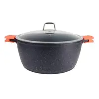 Кастрюля с крышкой Bohmann BH-7350-40-MRB 40 см 17.5 л серая