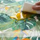Ткань Панама хлопок IDEIA 180 см 235 гр/м2 с водоотталкивающей пропиткой, для скатертей, штор, декора монстера