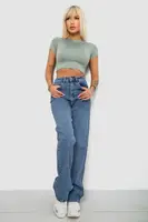 Джинси жіночі Slouchy, колір синій, 244R00414