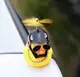 Автомобильная утка с шлемом и креплением Funny Ducks Black Number 8 5180