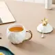 Кружка с крышкой и ложкой Ананас 10086 430 мл белая