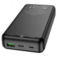 Зовнішній акумулятор Power bank HOCO J87A Tacker PD20W+QC3.0 20000mAh батарея заряджання Чорний