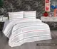 Полуторное Постельное белье Фланель Belizza Striped Mixed Colour 160х220см