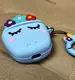 Чехол для AirPods 2/1 series - Unicorn (Единорог) + кольцо, силиконовый, Голубой