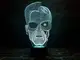 3D ночник "Терминатор" (УВЕЛИЧЕННОЕ ИЗОБРАЖЕНИЕ) + пульт ДУ + сетевой адаптер  + батарейки (3ААА)  3DTOYSLAMP