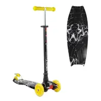 Самокат MAXI Best Scooter, PU колеса, що світяться. алюмінієве кермо. Black (114142)