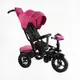 Велосипед 3-х колесный детский, Best Trike, надувные колеса, фара музыкальная, с USB, пульт. Pink (164866)