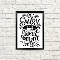 Постер в рамке Enjoy this sweet moment 15x21 см, A5 (MT5_18M008)