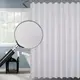 Шторка для ванной и душа 180x180 см водоотталкивающая с принтом штора для ванной с крючками,серебристо-белая