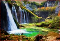Фотообои текстурированные, виниловые Водопады, 250х380 см, fo01inV_wf00179