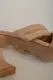 Шлепанцы на каблуках мюли  -уценка, цвет бежевый, 248RL139-U