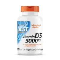 Витамины и минералы Doctor's Best Vitamin D3 5000 IU, 360 капсул