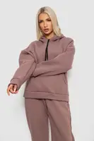 Спортивний костюм жіночий на флісі, колір мокко, 238R5726
