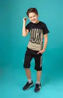 Футболка детская для мальчика "Юниор" Gabbi FT-20-17-1 лето (3шт) р.134 (12139)
