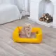 Лежанка для кота и собаки Комфорт желтая с бежевым XL - 120 x 80