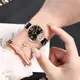 Женские наручные часы с черным ремешком код 689