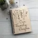 Деревянная кулинарная книга на спирали «Our Family Recipes»
