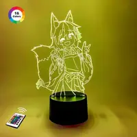 3D ночник "Сэнко" (УВЕЛИЧЕННОЕ ИЗОБРАЖЕНИЕ)+ пульт ДУ + сетевой адаптер + батарейки (3ААА)  3DTOYSLAMP