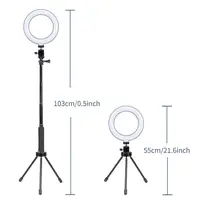 Держатель с кольцевым освещением Bluetooth 6" MY100 (Kit3) |12cm Stand, 83cm Selfie Stick, USB Power