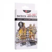 Набор маркеров Santi Urban Sketch 390548 6 цветов