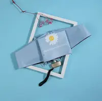 Міні-зонт складаний Ромашка блакитний 5490 95 см