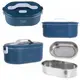 Ланч бокс с подогревом электрический Adler AD 4505 Blue 55 Вт металлический для еды с крышкой 0,8 л 220В