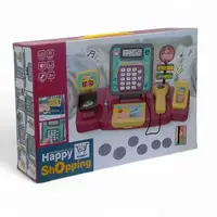 Касовий апарат "Happy Shopping" звук, калькулятор, набір продуктів