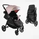 Детская коляска прогулочная "Sevillia" JOY. Black/Pink (170084)