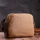 Вместительная мужская сумка мессенджер из плотного текстиля Vintage 22205 Коричневый