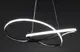 Люстра светодиодная подвесная LED светильник для квартиры на потолок лэд 27497 Черный 30-150х52х52 см.