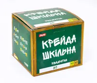 Мел цветной квадратный 1 Вересня 400147 100 шт
