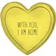 Подушка сердце 3D With you, I am home 3DPS_21L002