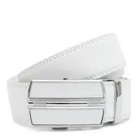 Мужской кожаный ремень Borsa Leather V1GKX04w-white
