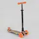 Самокат трехколесный MAXI "Best Scooter" пластмассовый, трубка руля алюминиевая Orange/Black (83269)