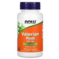 Натуральная добавка NOW Valerian Root 500 mg, 100 вегакапсул