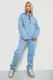 Спортивный костюм женский на флисе, цвет голубой, 238R5726