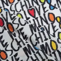 Тканина Батист Moschino Love, бавовна, натуральна тканина для одягу, бавовна