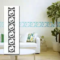 Трафарет для декоративной штукатурки, покраски с бесшовным рисунком., пластиковый трафарет (250х1020)