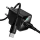 Адаптер сетевой HOCO C to C cable Excellent single port charger with digital display set CS81A |1USB, QC, 18W/3A|